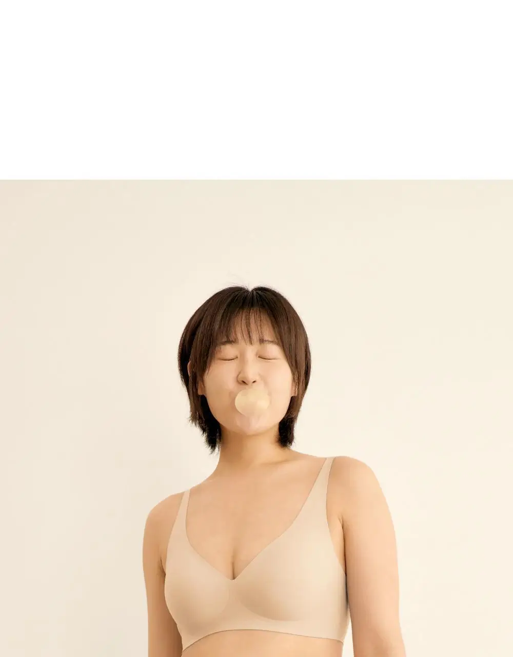 [류혜영 PICK] 마른파이브 쉬어 브라 커브넥 텐션윙 4colors (S~XXL) 상세페이지 15